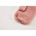 Girl's Knitted Cable Fleece Opening Mitten Gloves